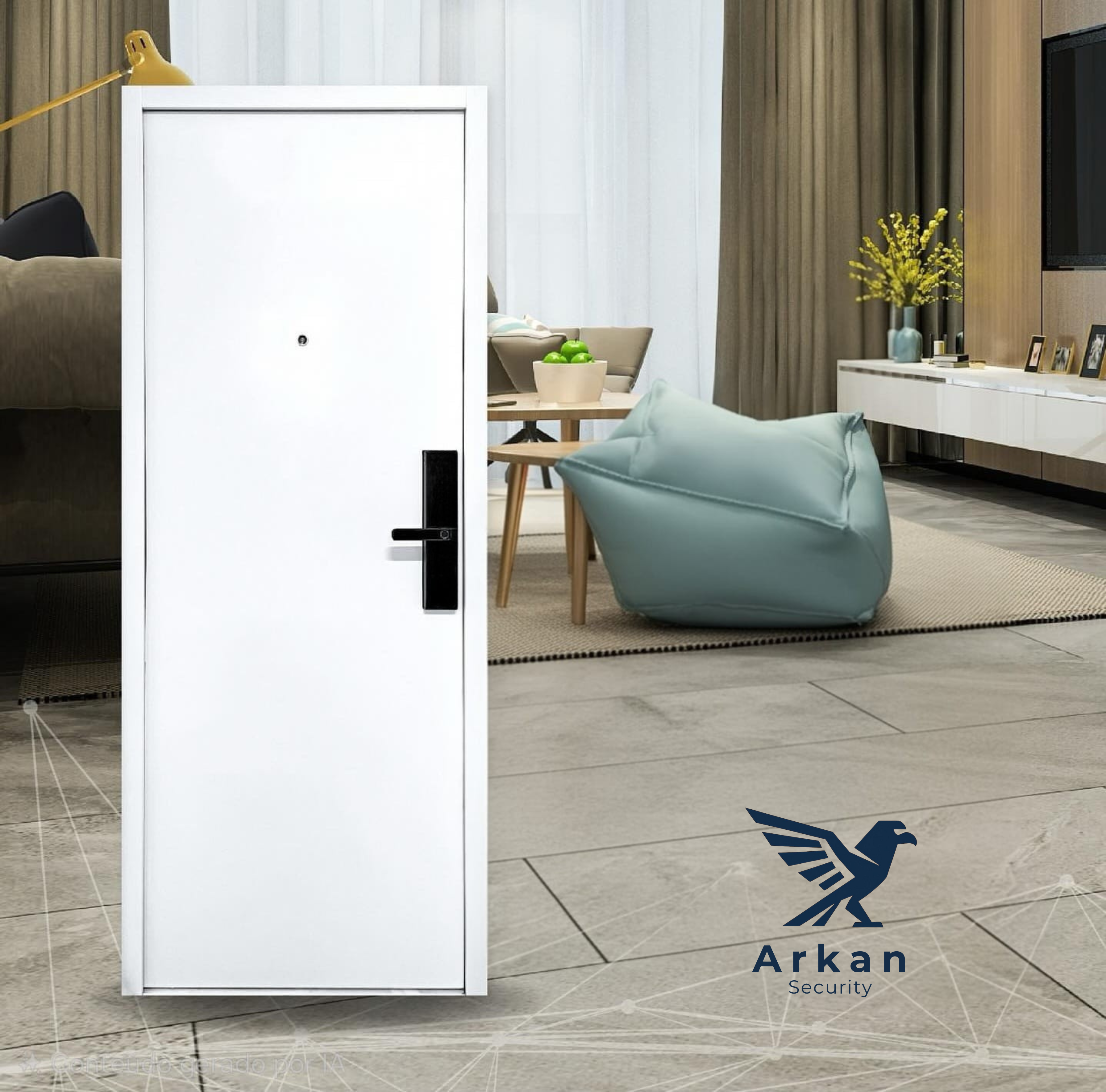 Porta Anti-Arrombamento Digital LD (Lado Direito)