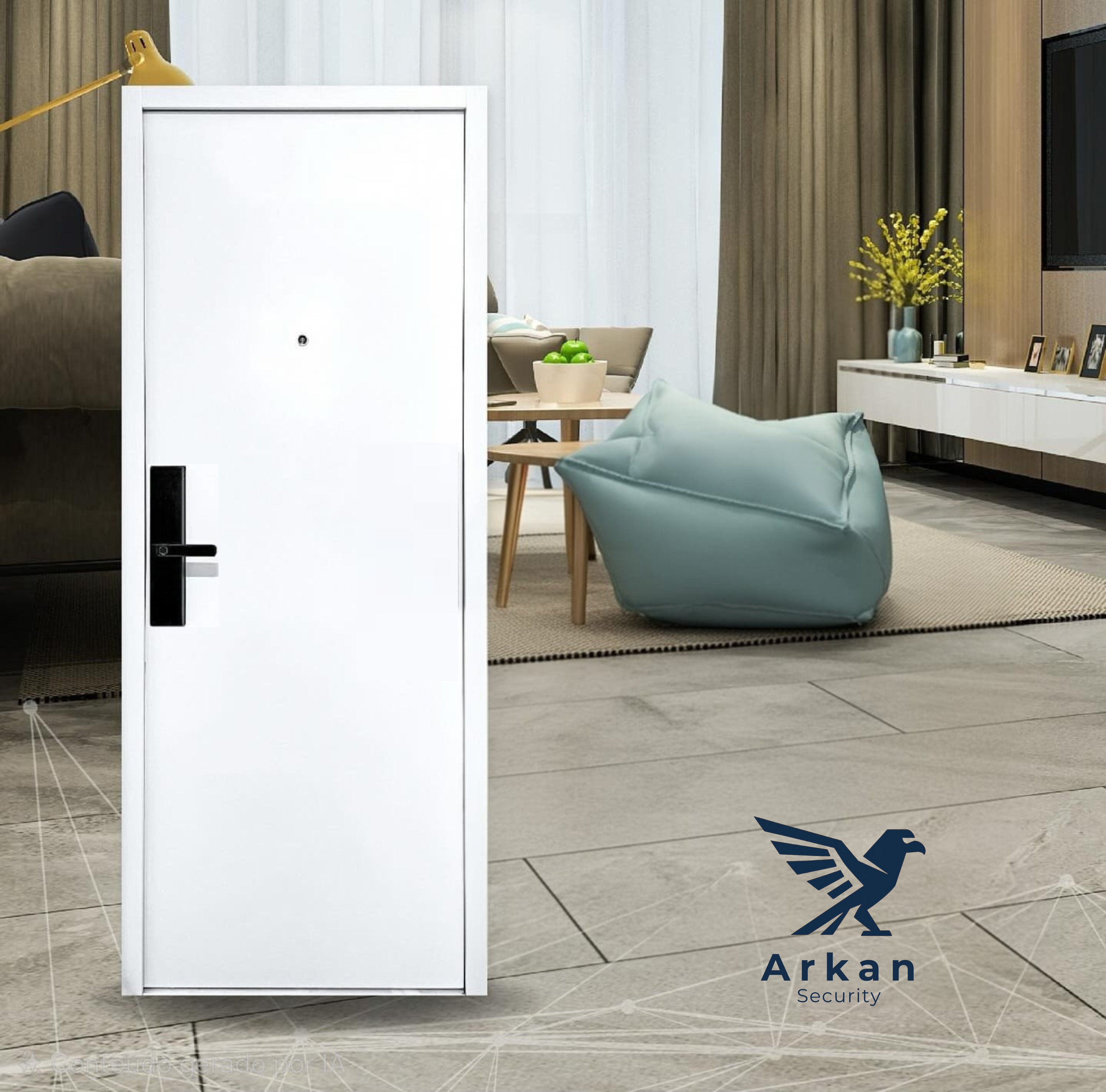 Porta Anti-Arrombamento Digital LE (Lado Esquerdo)