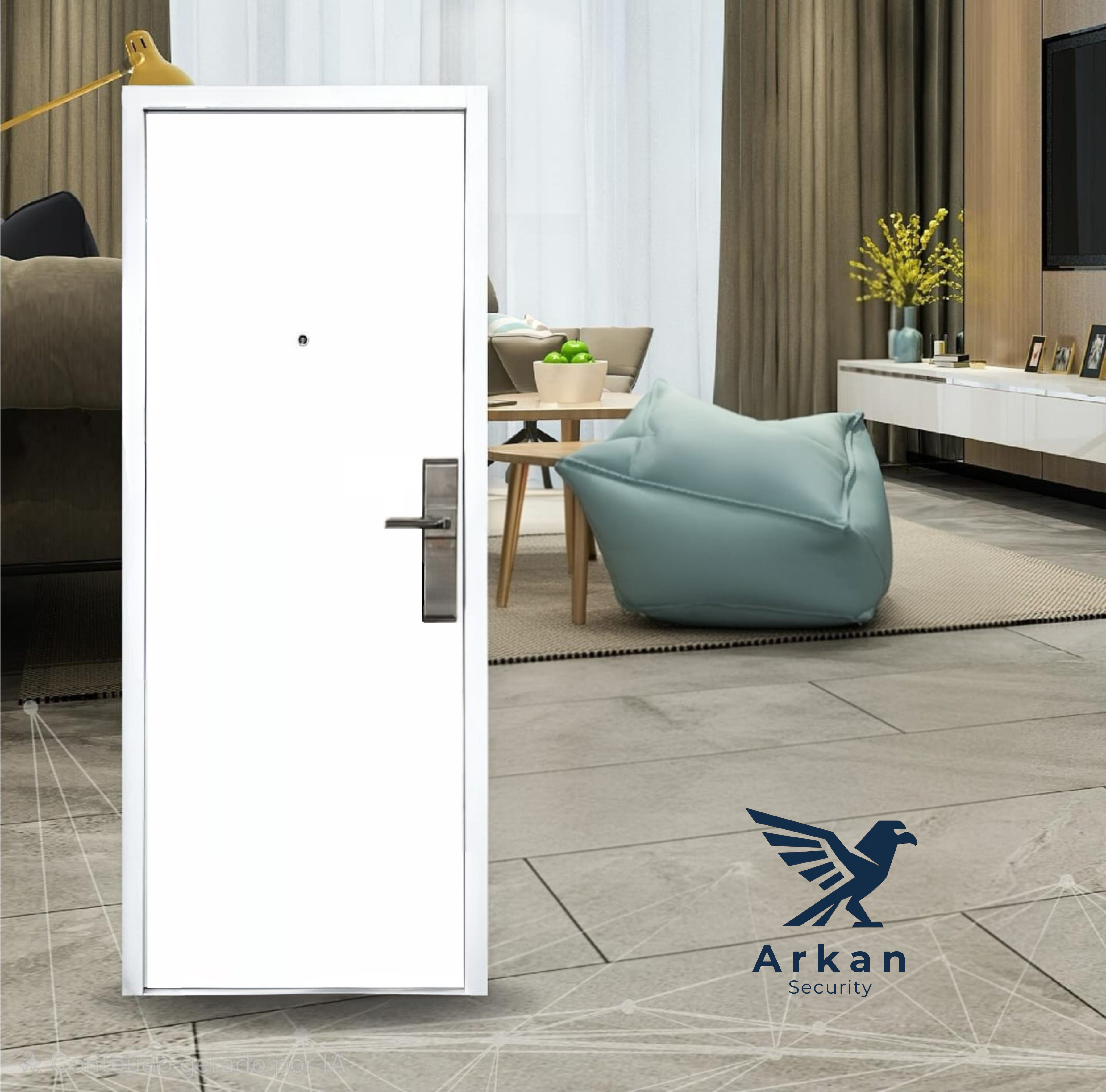 Porta Anti-Arrombamento Mecânica LD (Lado Direito)